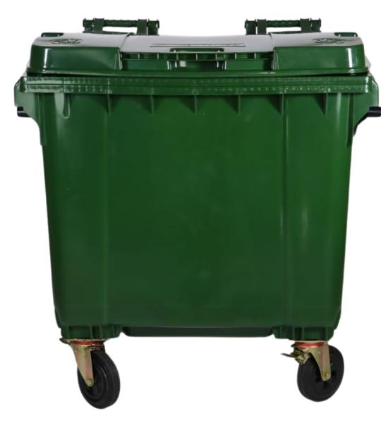 Heavy-Duty Plastic Waste Bin 1100 Liter HDPE