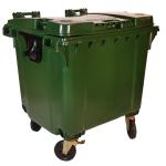 Heavy-Duty Plastic Waste Bin 1100 Liter HDPE