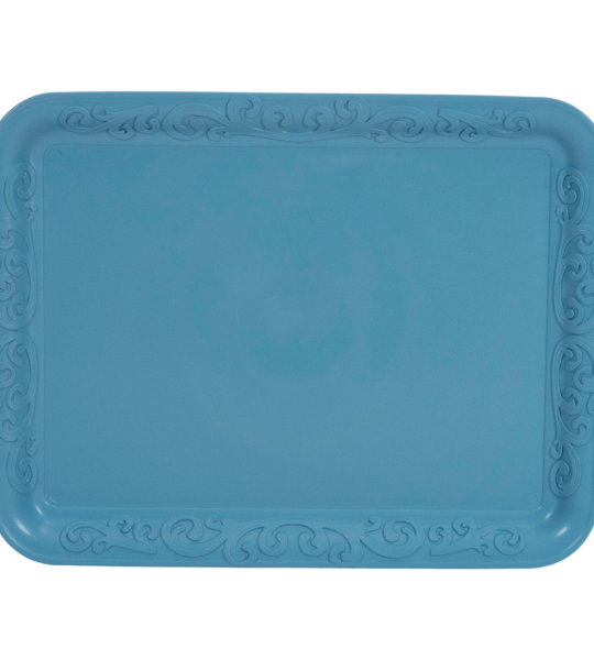 Embossed rectangle tray