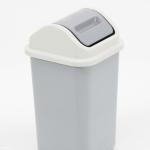 Large trash can with swivel lid