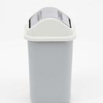 Large trash can with swivel lid