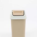 Large trash can with swivel lid