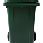 Durable plastic waste bin 240 liter