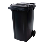 Durable plastic waste bin 240 liter