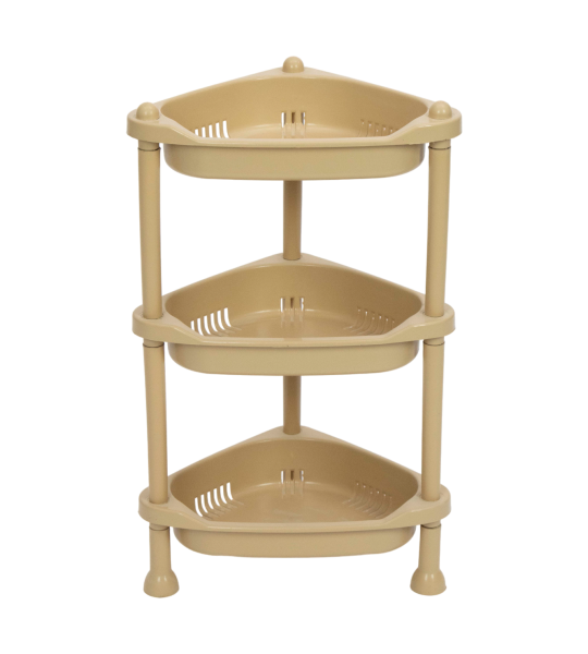 Small corner basket 3-tier