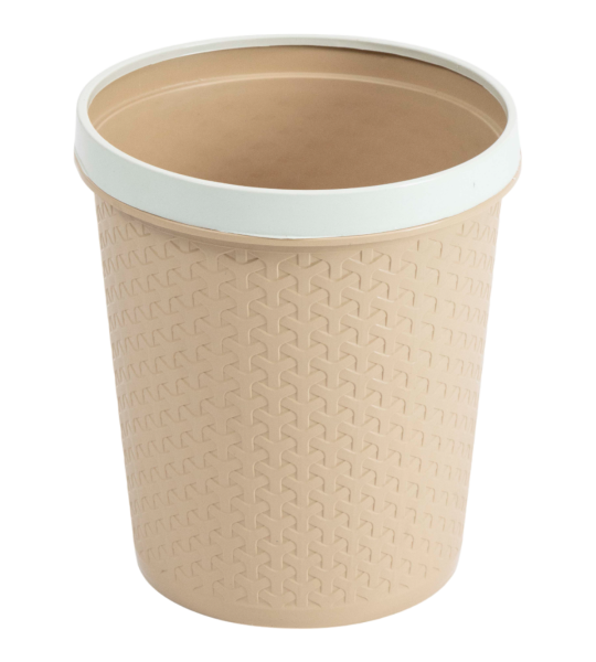 Rattan waste bin