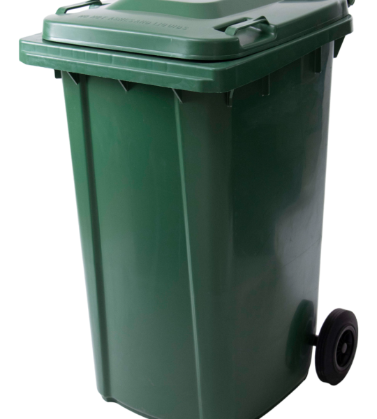 Durable plastic waste bin 240 liter