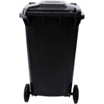 Durable plastic waste bin 240 liter