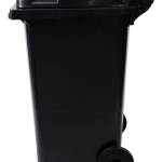 Durable plastic waste bin 240 liter