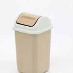 Large trash can with swivel lid