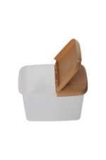 ⁦علبة مستطيلة شفافة بغطاء قلاب⁩ - الصورة ⁦4⁩