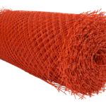 Traffic Safety Net orange plastic mesh roll for marking construction zones and creating temporary safety barriers