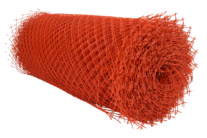 Traffic Safety Net orange plastic mesh roll for marking construction zones and creating temporary safety barriers