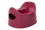 kids botty dark pink plastic potty chair for toddlers with high backrest and side carry holes
