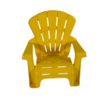 Kids chair with polypropylene, armrests, and contoured back for safe seating in playgrounds and schools