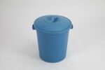 dustbin 35 liter plastic bin with tight‑fitting lid and side carry handles, available in several solid colours.